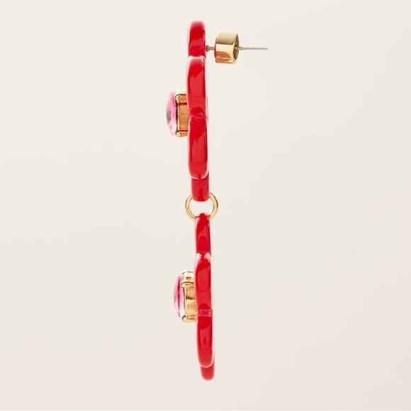 kate spade new york x Target - Red Floral Dangle Earrings - Picture 2 of 10